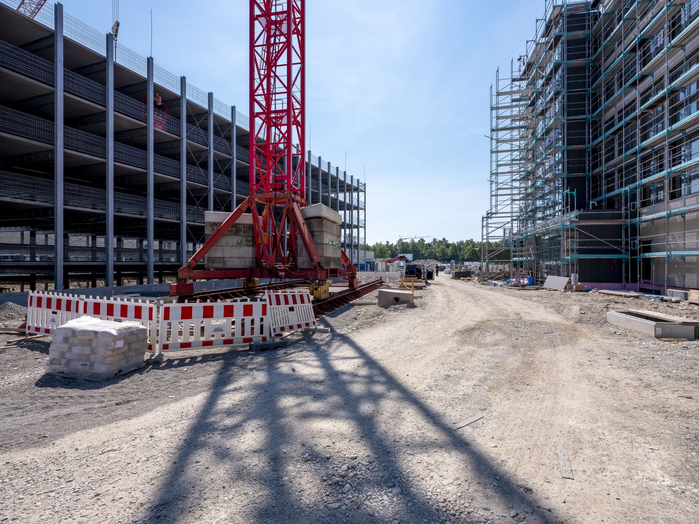 Baustelle des TONI Parks (Stand 08/2020).